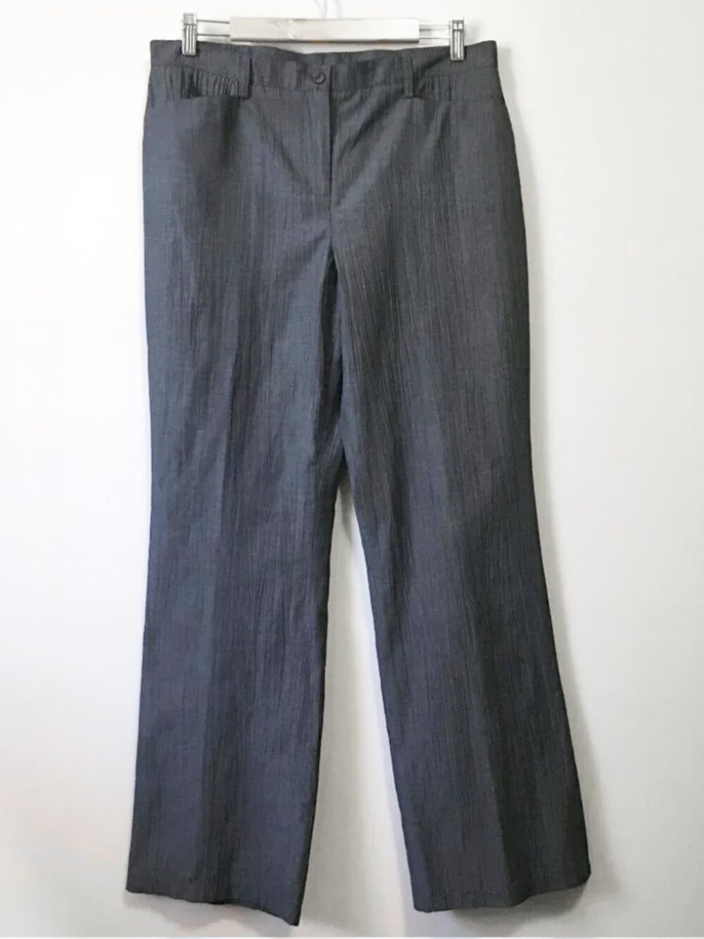 Lana Lee Straight Leg Grey Crepe Dress Pants Size 12